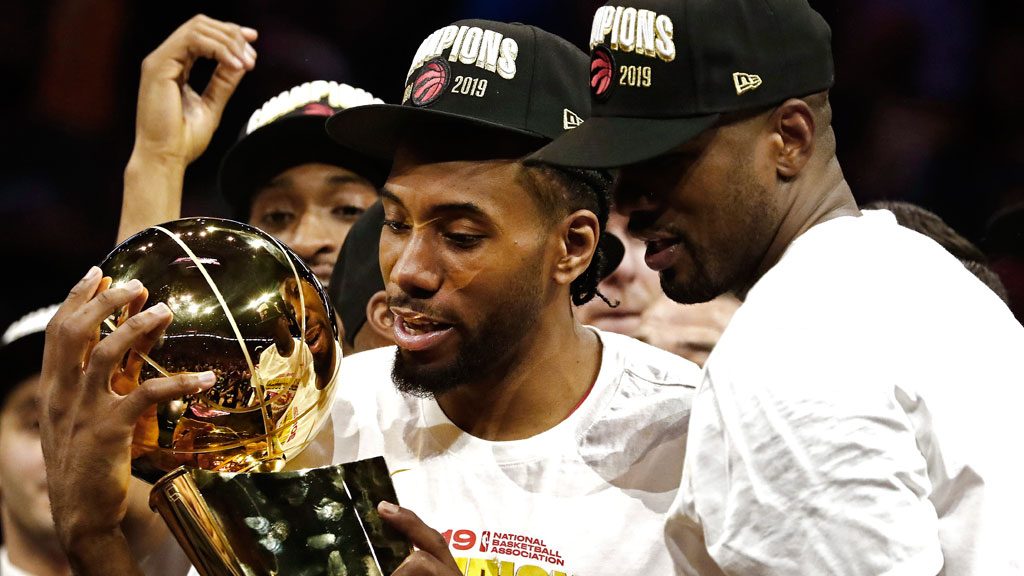 Raptors Larry O'Brien Trophy Case