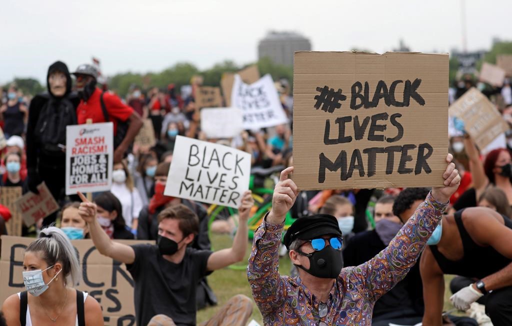 Thousands gather in London to protest racial injustice