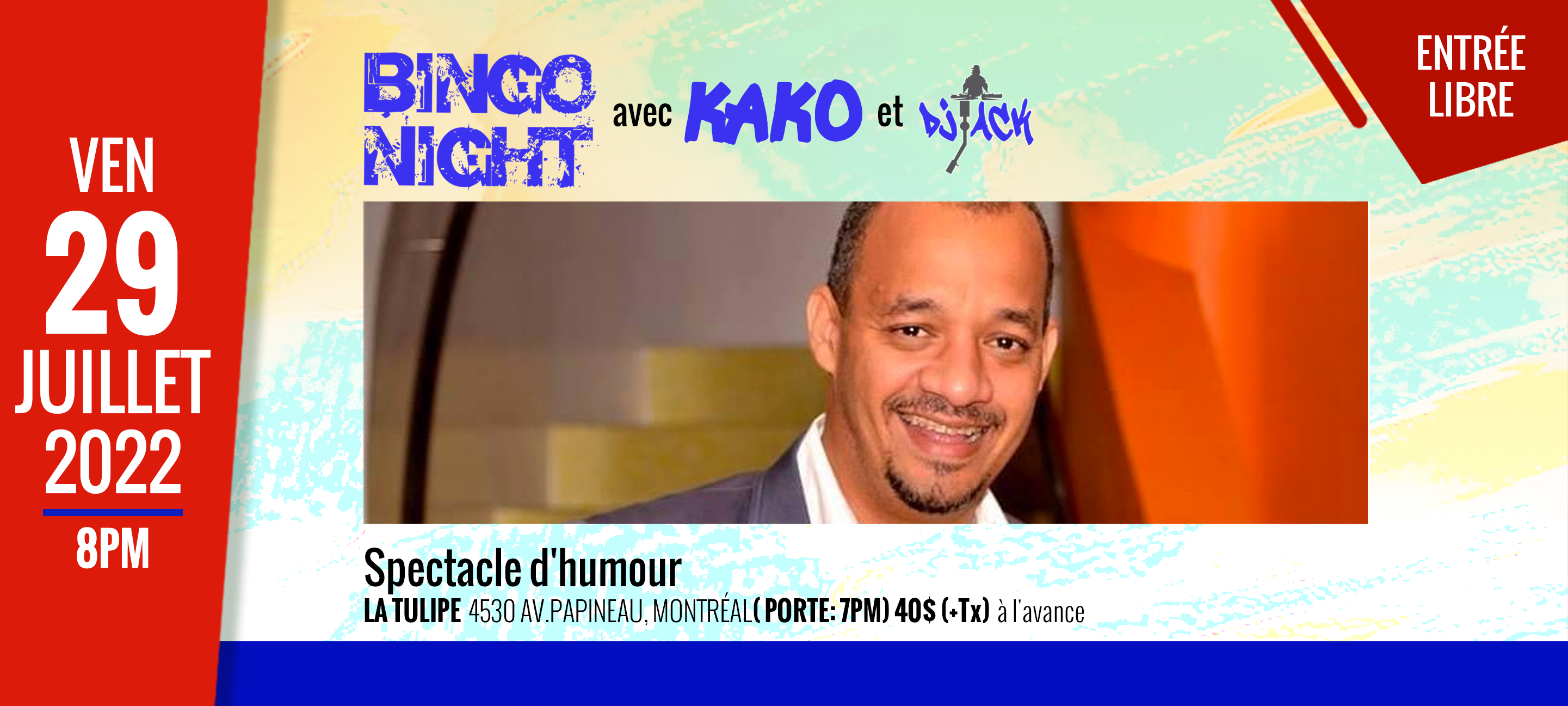 Koko, born Jacques Bourjolly Jr, will be performing a comedy show at the festival.