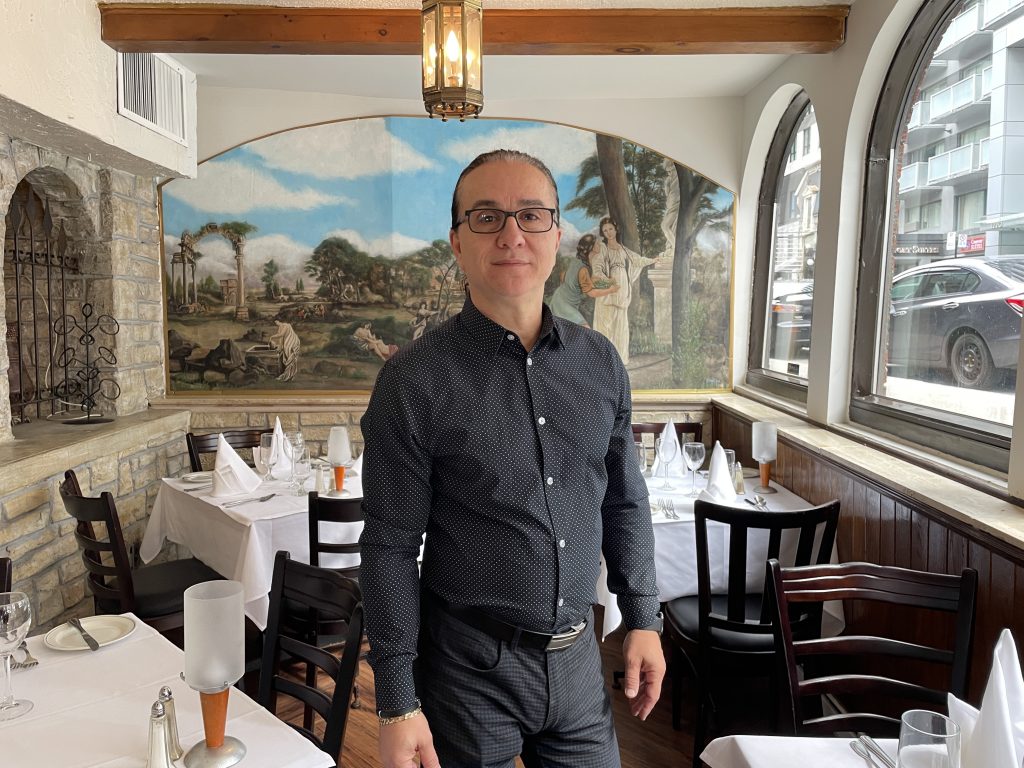 Mauro Pizioli stands in his restaurant Trattoria Trestevere Mauro Pizioli stands in his restaurant Trattoria Trestevere