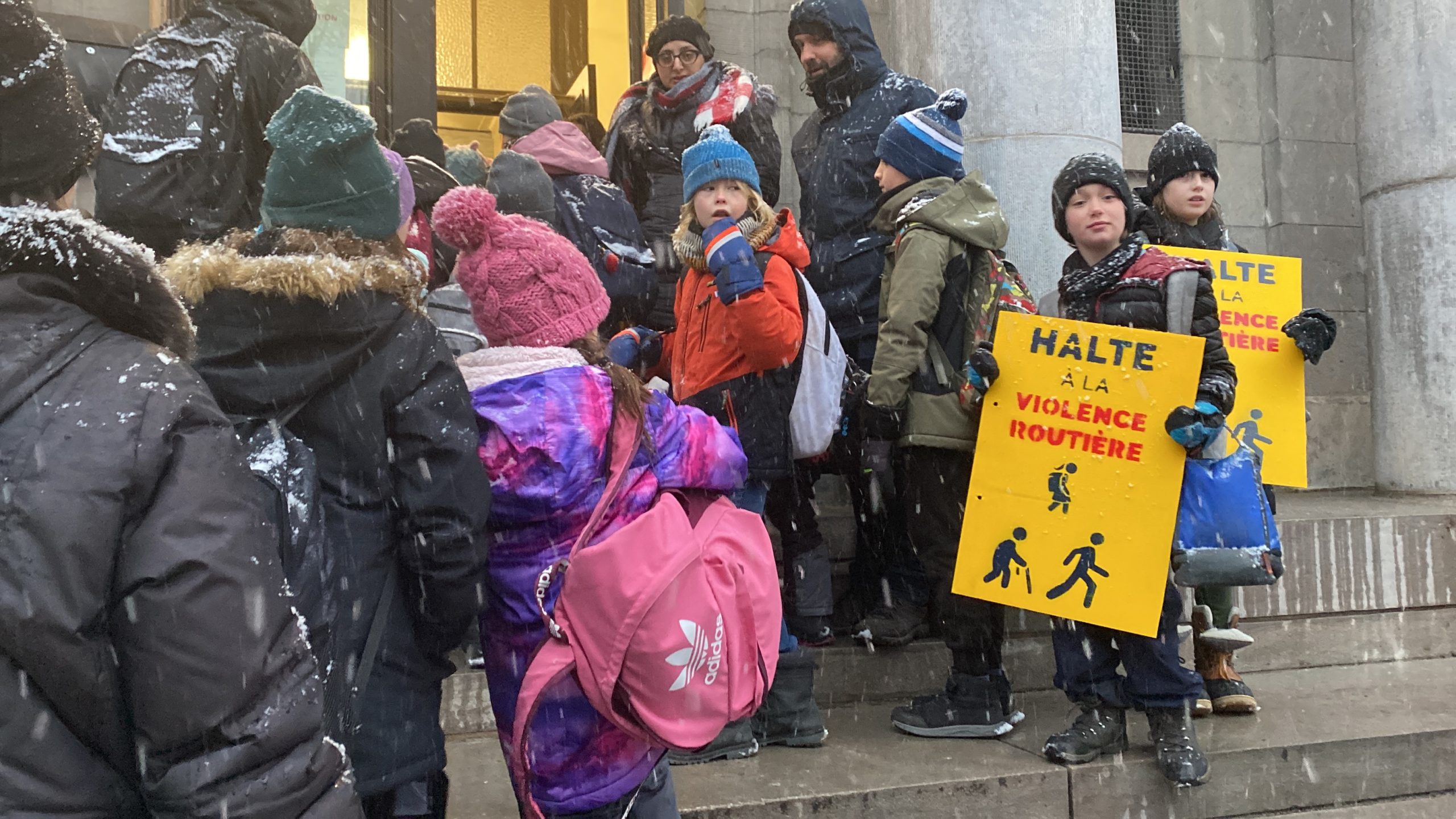 Montreal parents students walk to honour Ukrainian girl killed Maria Legenkovska