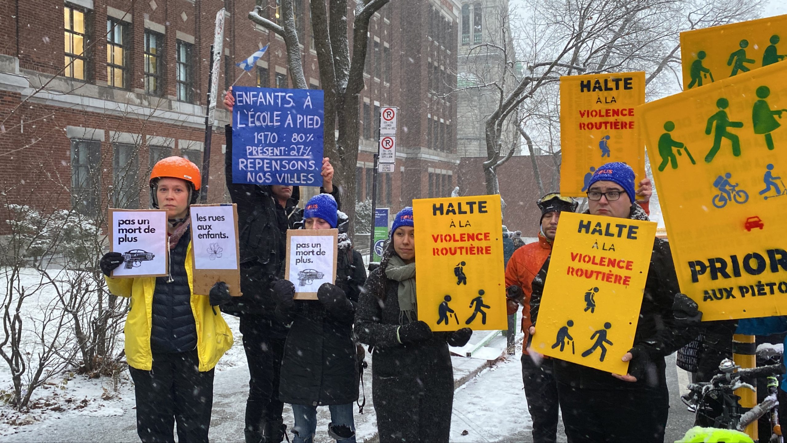 Montreal parents students walk to honour Ukrainian girl killed Maria Legenkovska