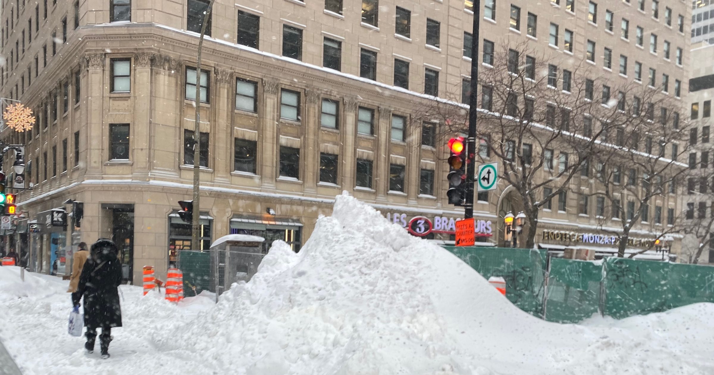 Downtown Montreal Snow Snowstorm