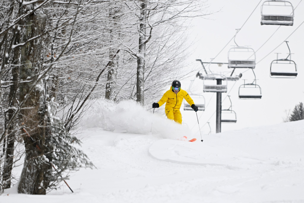 Mont Sutton ski hill Quebec