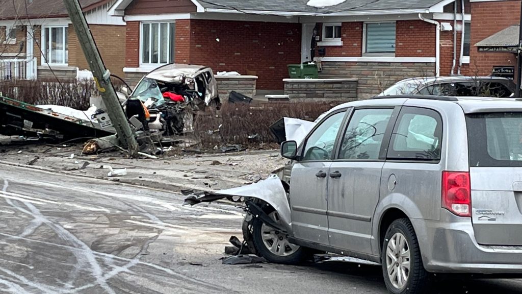 Montreal St-Leonard car accident baby injured