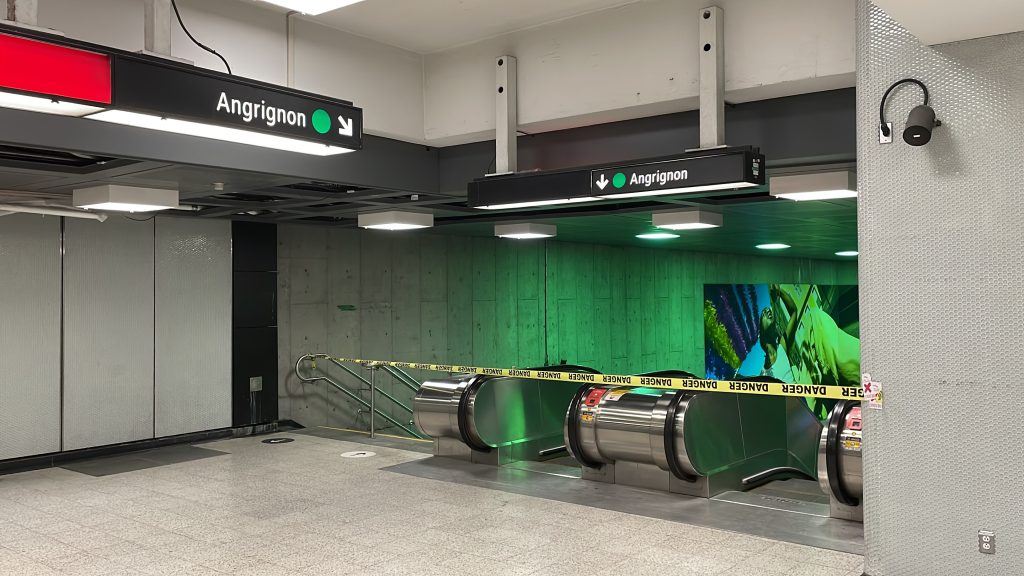 Montreal metro Green line closed