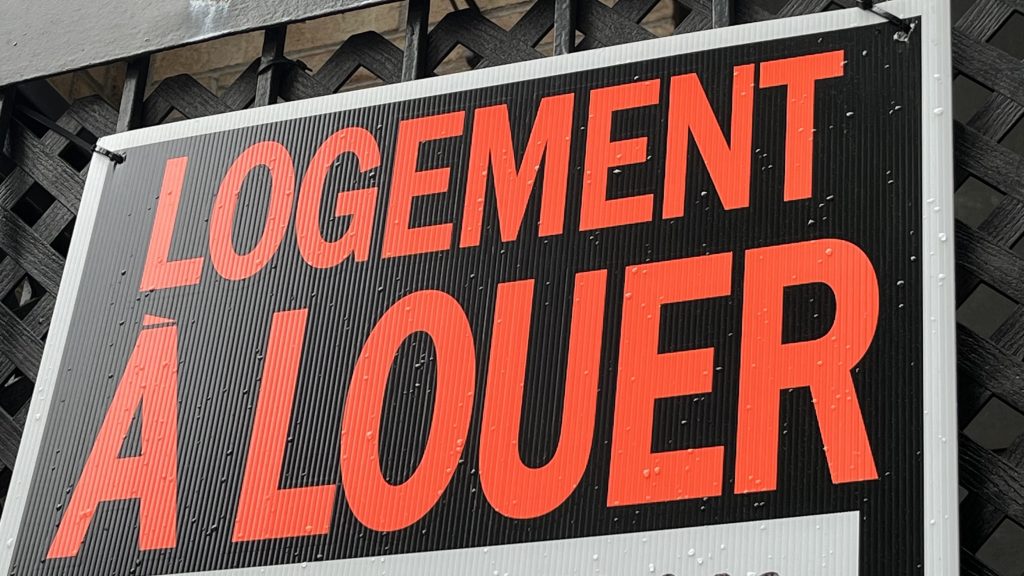 A louer sign