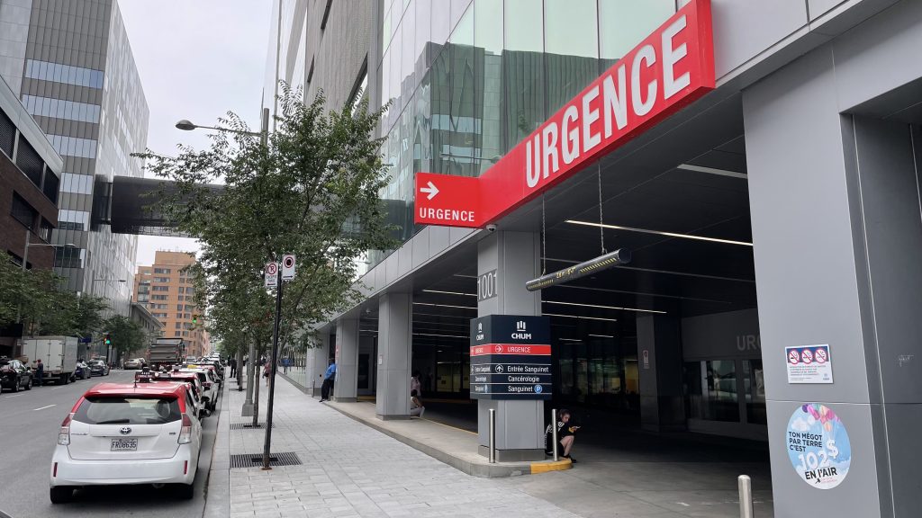 CHUM hospital in Montreal, ER Urgence