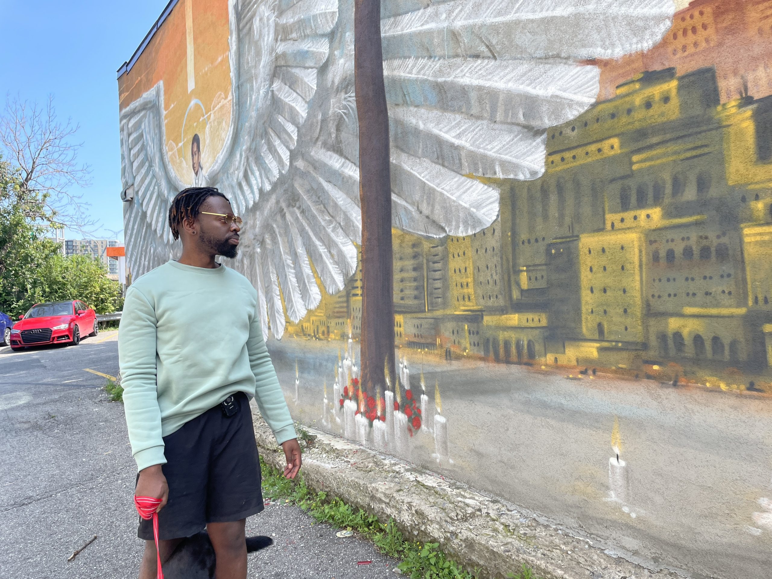 Ricardo Lamour, the curator of the mural in memory of Fredy Villanueva, says more needs to be done. (Felisha Adam, CityNews Image)our, the curator of the mural in memory of Freddy more needs to be done.