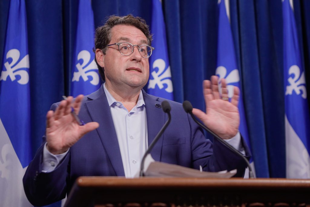 Quebec Minister of Education Bernard Drainville