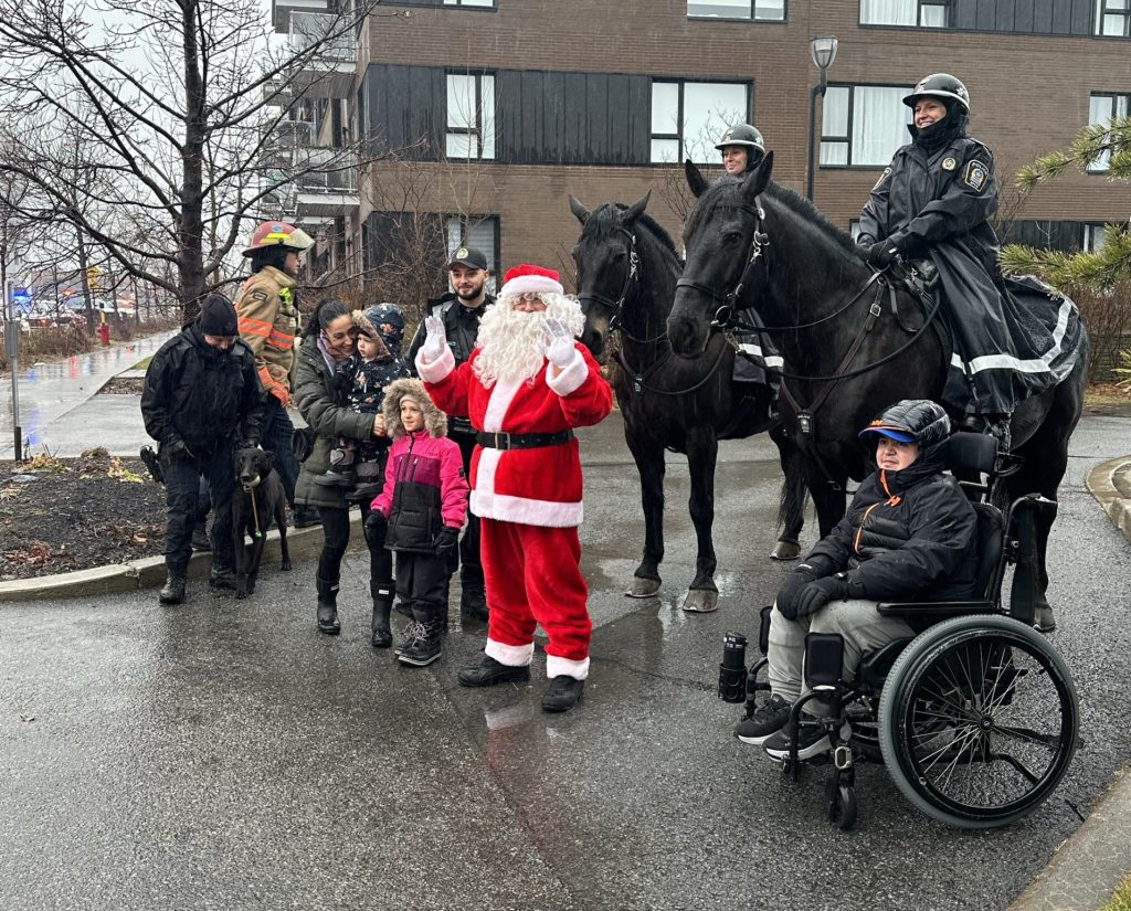 Le Phare holiday parade in Montreal