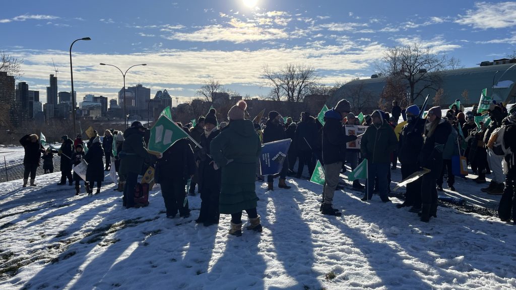 Quebec Provincial Association of Teachers strike in Montreal