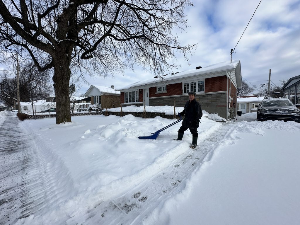 Montreal winter snow