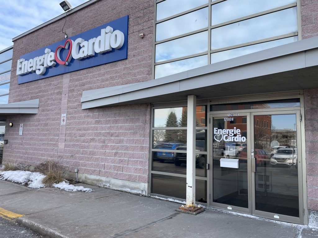 The outside of Énergie Cardio is seen in Boucherville