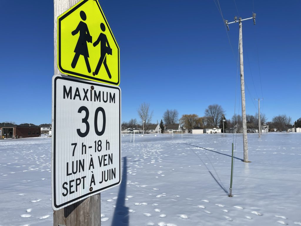 School zone speed limit Quebec