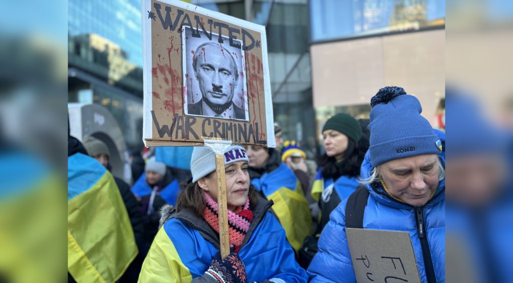 Montreal's Ukrainian community marks 2nd anniversary of Russian invasion