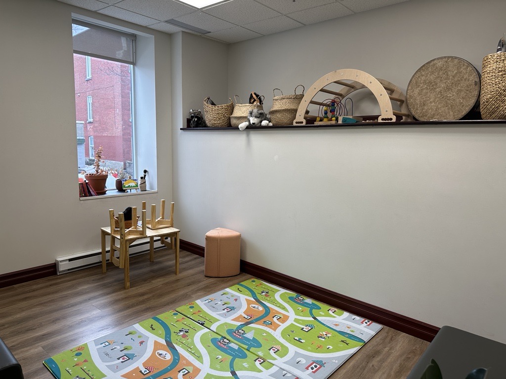A playroom is seen at the Native Montreal