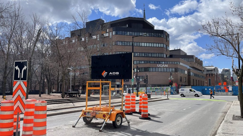 Work at Berri-UQAM metro causing multiple road closures in downtown Montreal