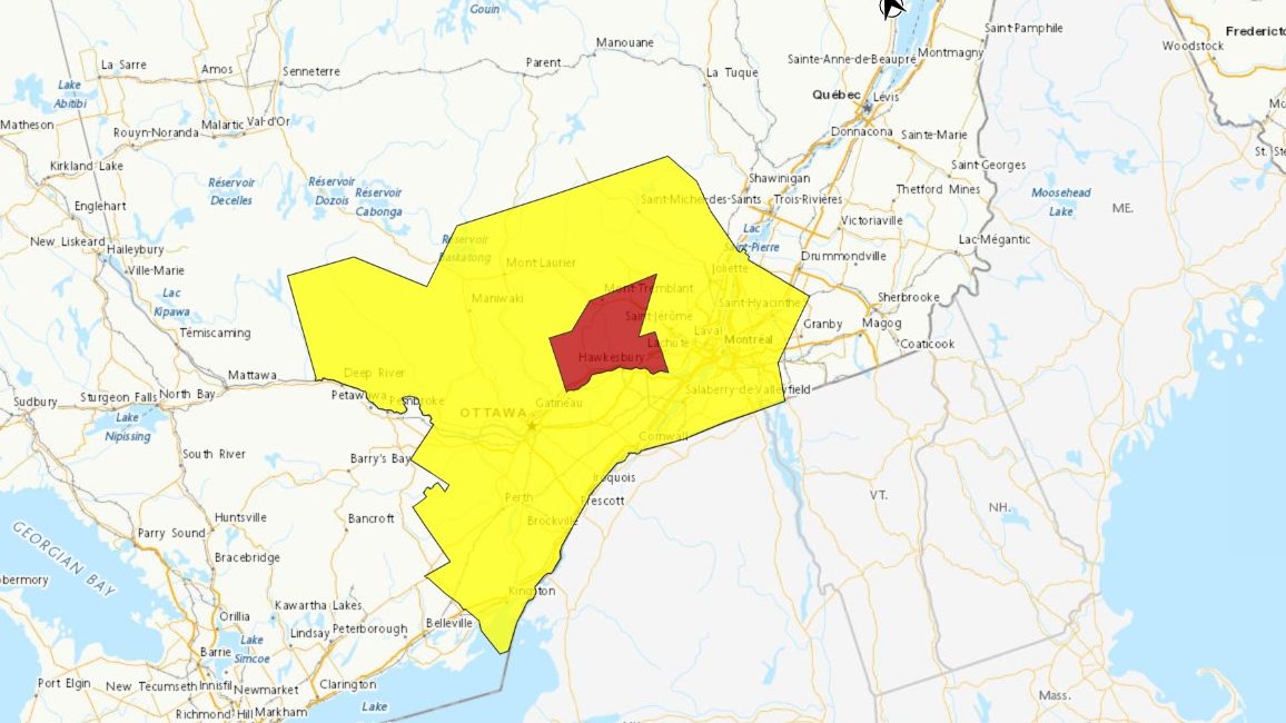 Tornado Warning Issued For Parts Of Southwestern Quebec 