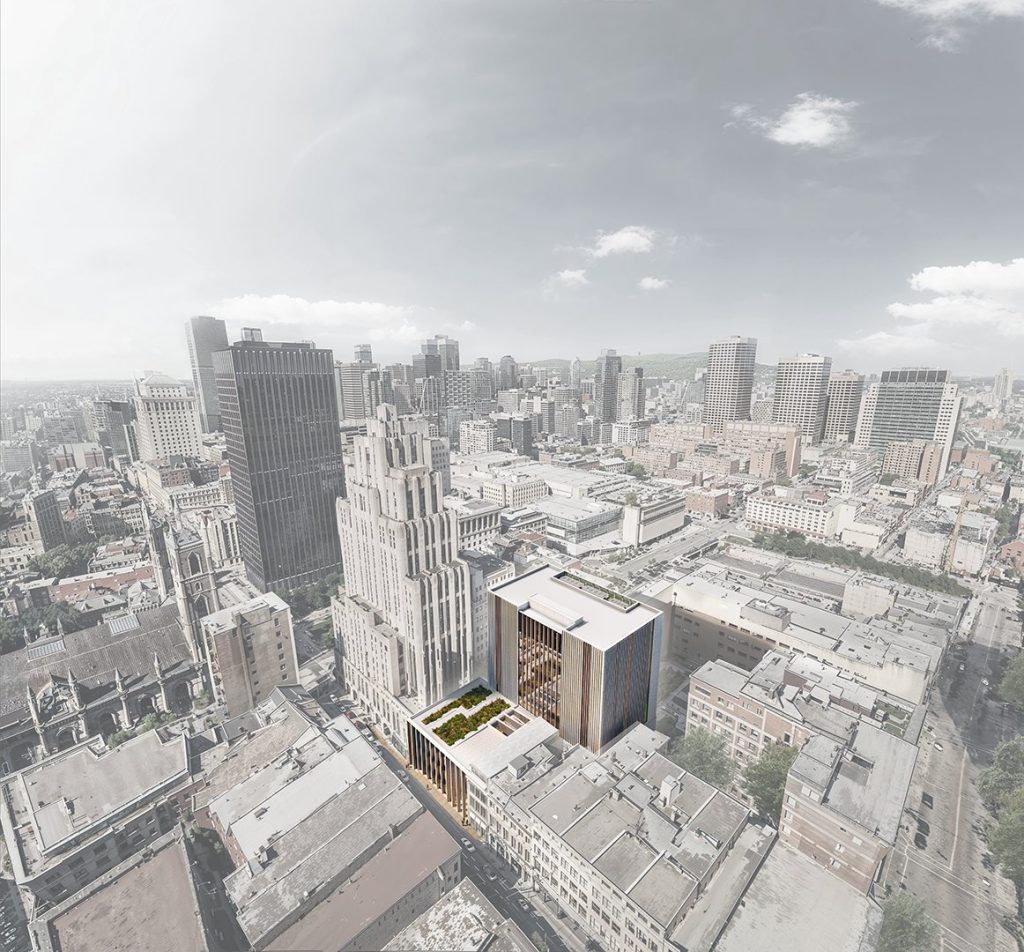 Rendering of new federal courthouse in Montreal. (Courtesy: Government of Canada, X @@SPAC_PSPC)