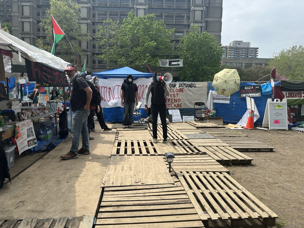 Day 19 of pro-Palestinian encampment at Montreal’s McGill University. (Alyssia Rubertucci, CityNews image)