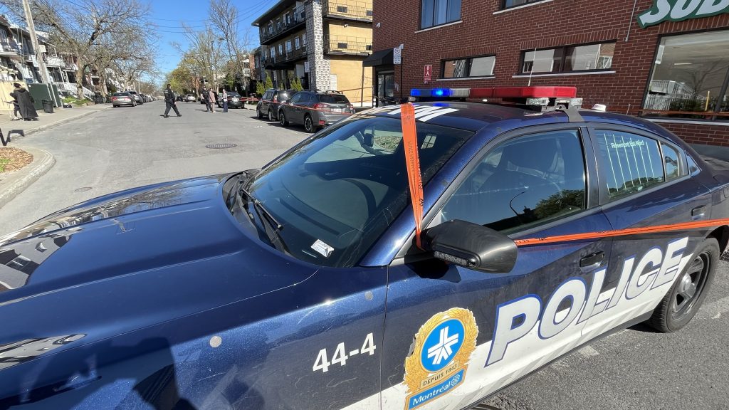 Scene of a stabbing in Rosemont-La-Petite-Patrie. Montreal police investigating. May 7, 2024. (Martin Daigle, CityNews)