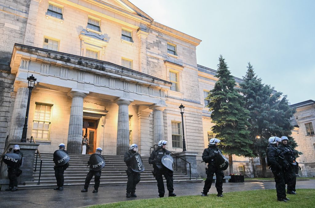 Pro-Palestinian protest McGill