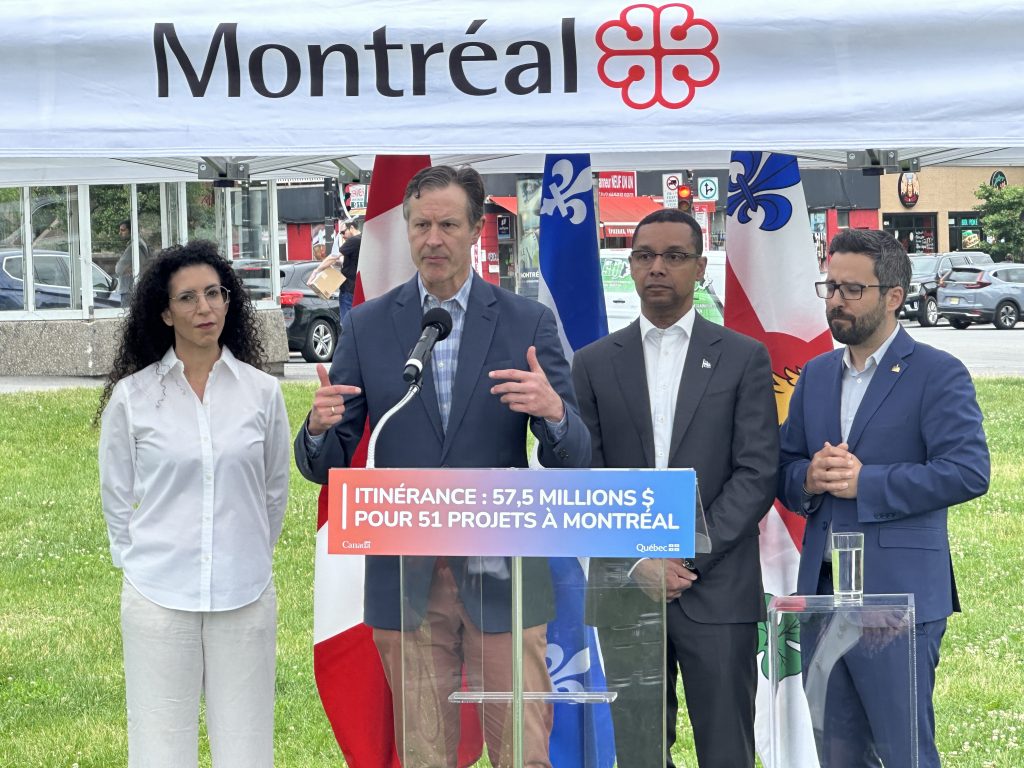 Announcement for more funding to help homeless in Montreal