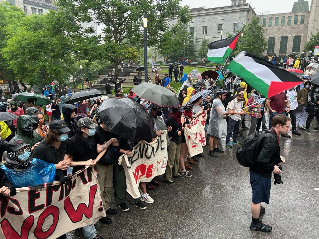 Pro-Palestinian protest McGill