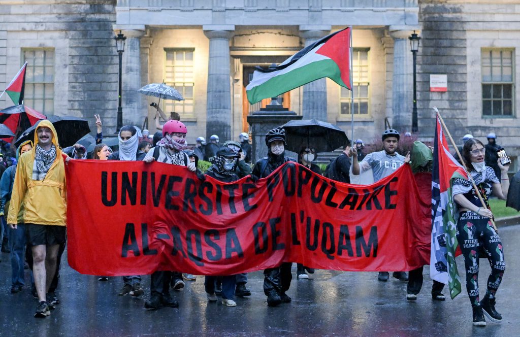 Pro-Palestinian protest McGill