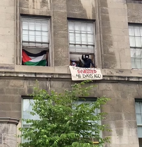 Pro-Palestinian protesters at McGill barricade themselves inside admin building, tear gas used on crowd outside
