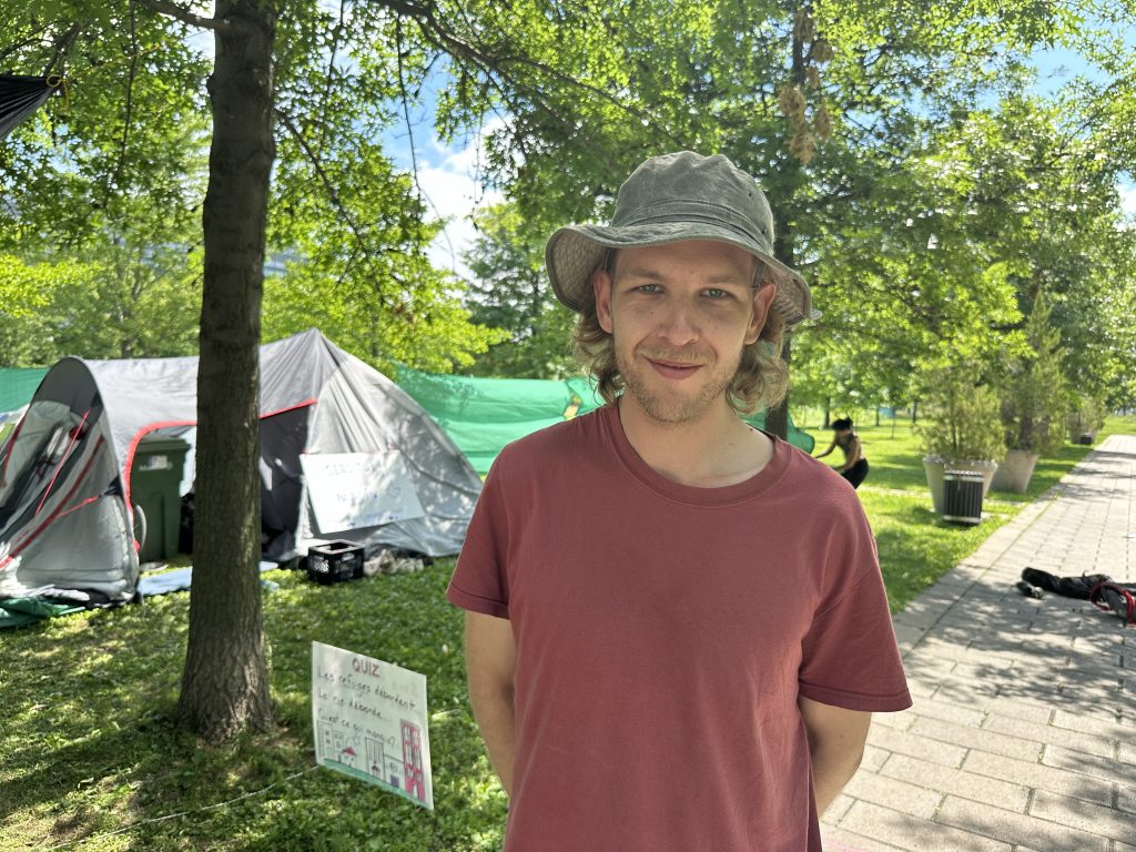Léandre, homeless advocate in Montreal (July 4, 2024)