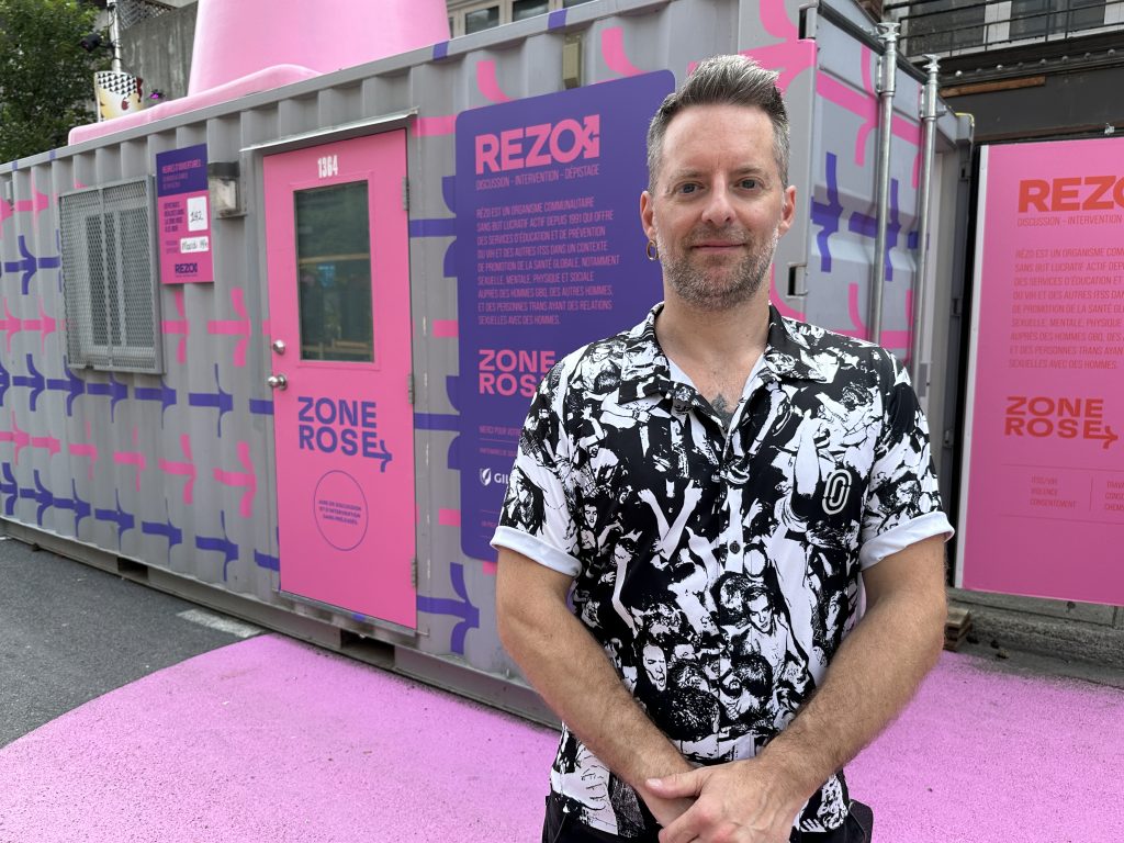 Alexandre Dumont Blais is executive director of RÉZO. July 29, 2024. (Photo credit: Swidda Rassy) 