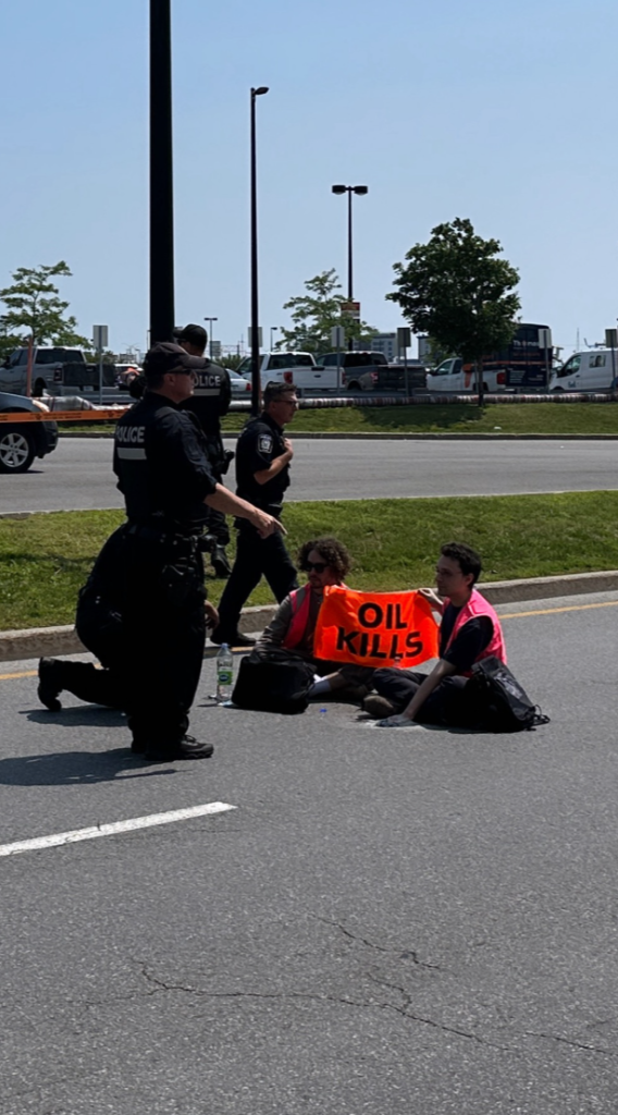 Montreal police confront protesters