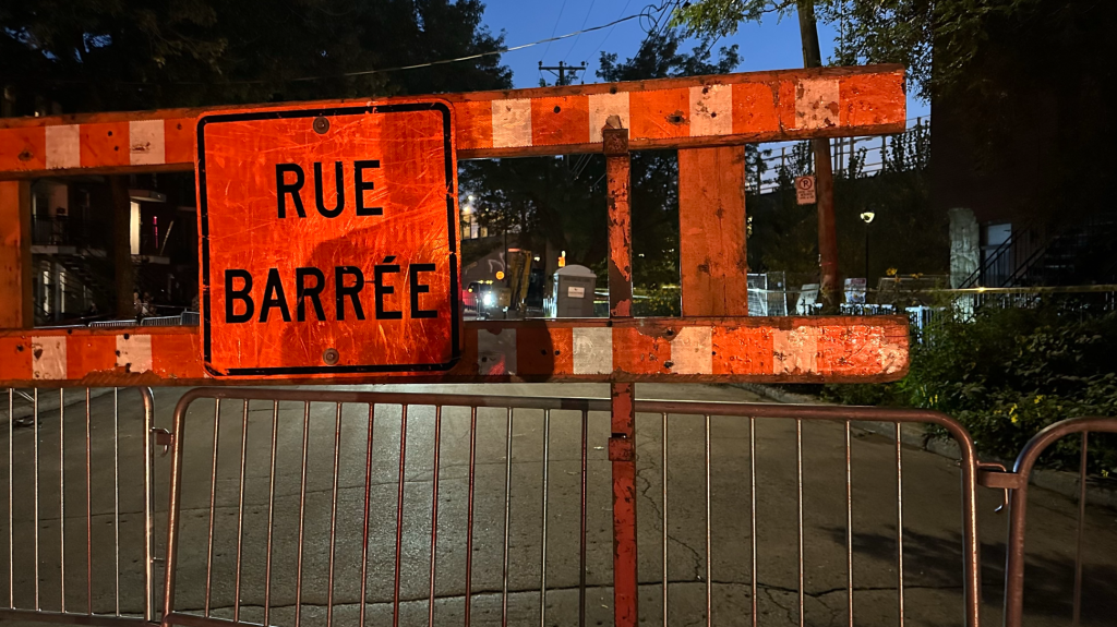 A building in Saint-Henri partially collapsed