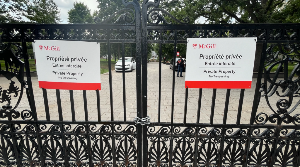 Roddick Gates at McGill University