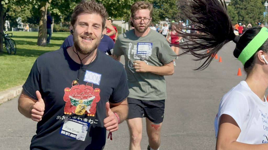 Honouring the late Montrealer Eddy Nolan at 44th Terry Fox Run in the Old Port