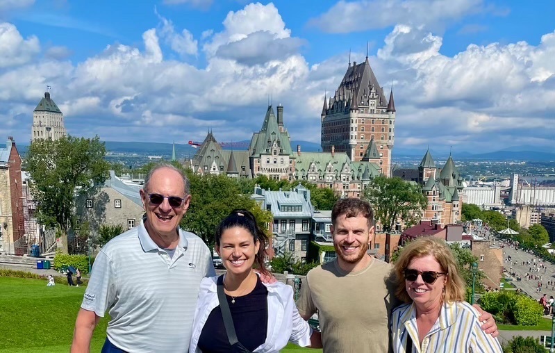 Chip Malt (Middle right) visiting family in Quebec city. (Courtesy: Instagram/chip_malt)