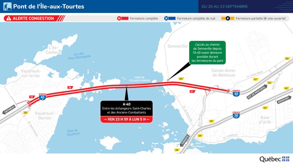 Map of road closure