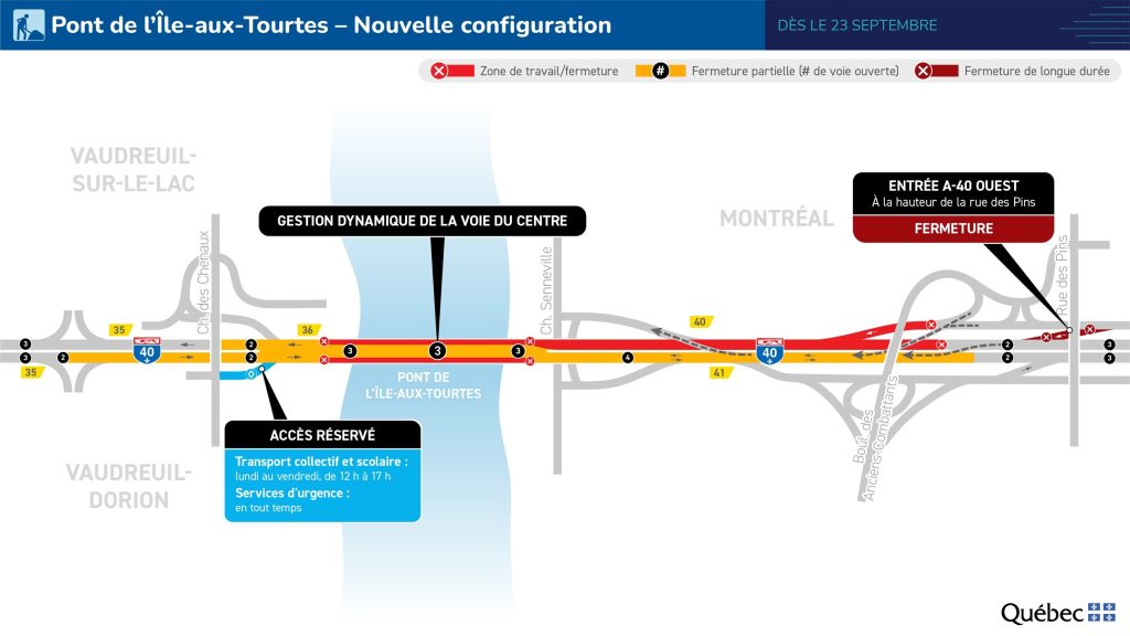 Map of road closure