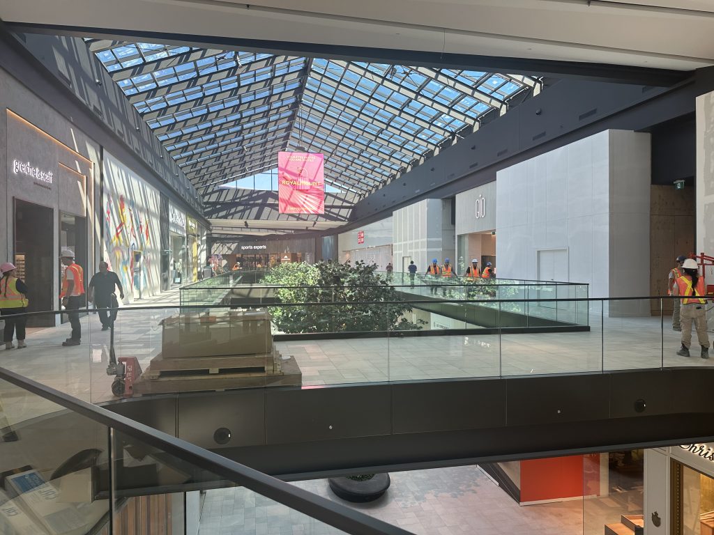 stores are seen inside the royalmount mall