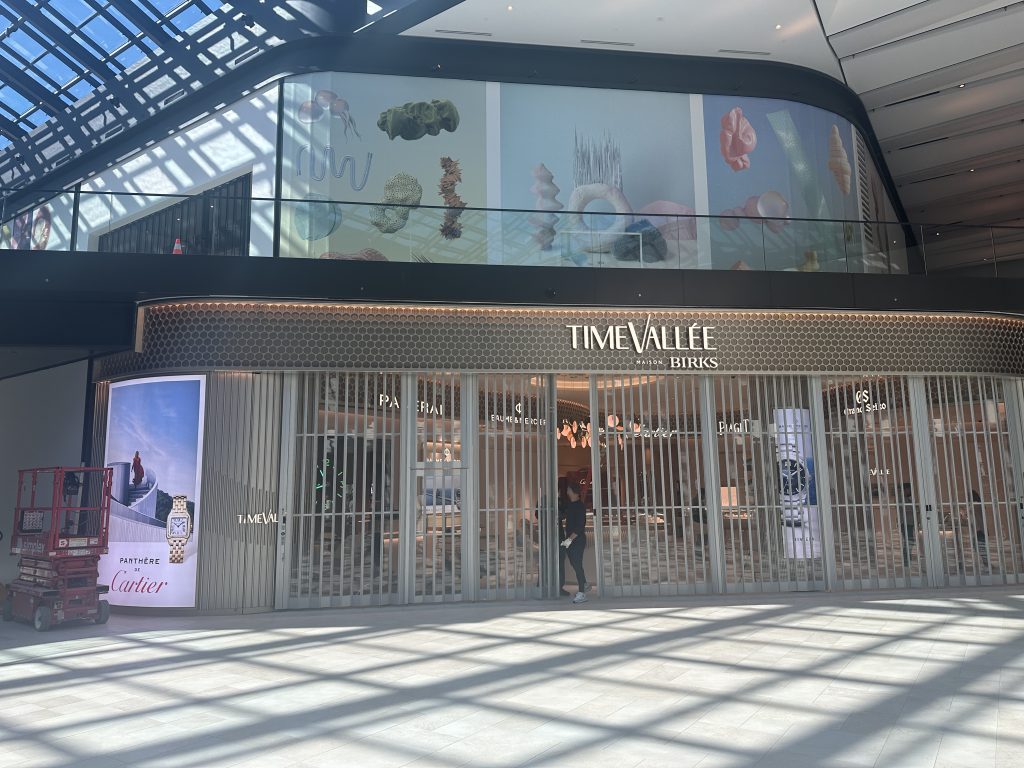 stores are seen inside the royalmount mall