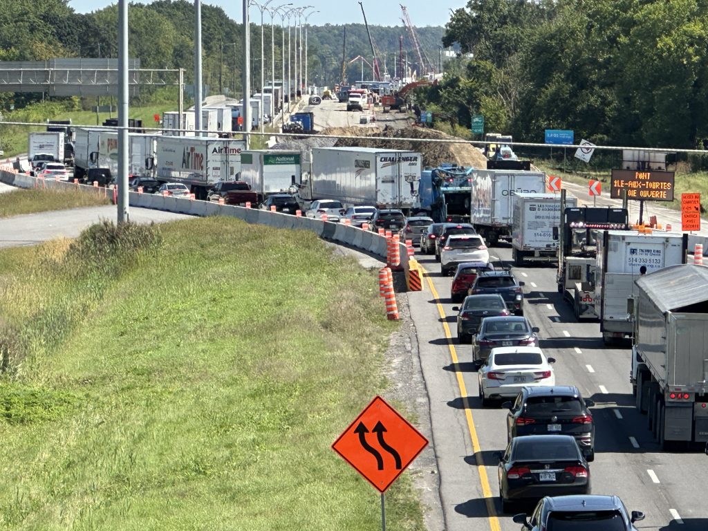 Road rage rising amid ongoing construction at the Île-aux-Tourtes bridge