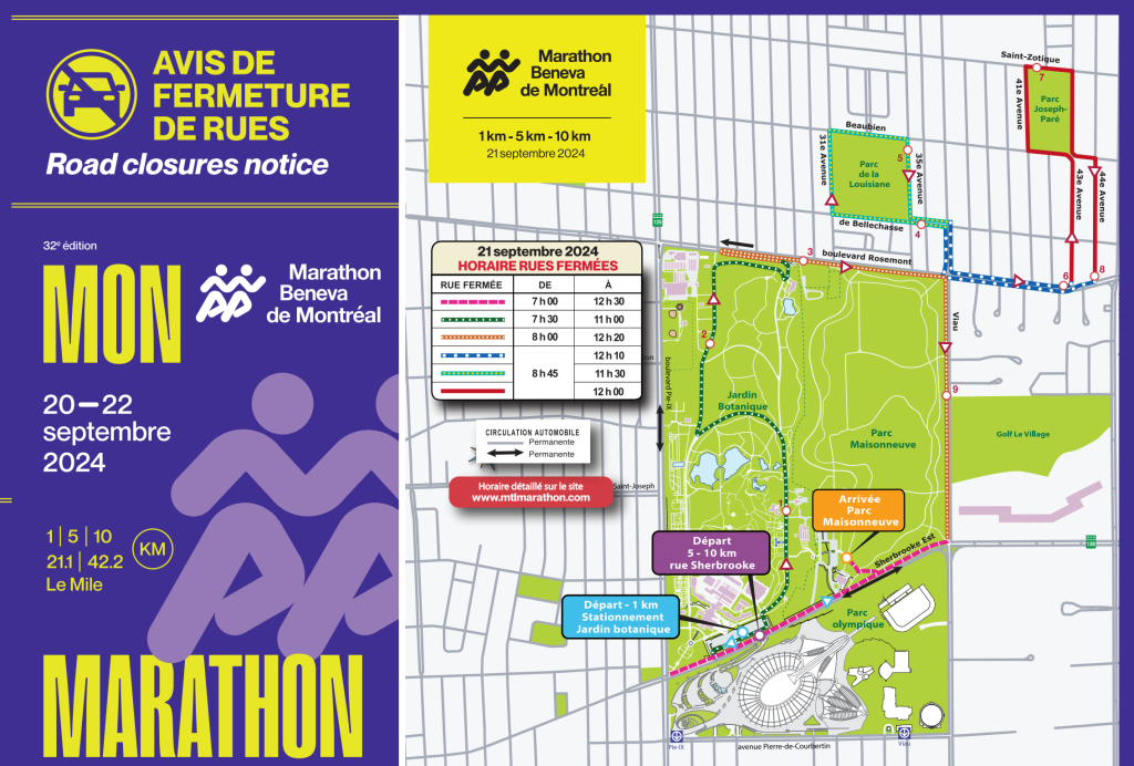 Marathon closures map