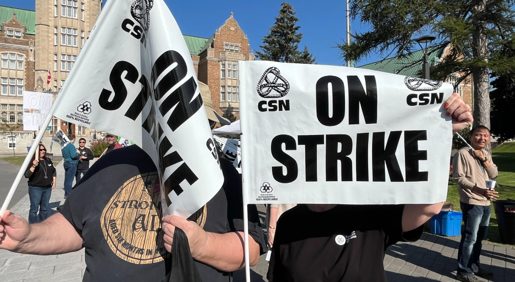 Concordia University employees on strike