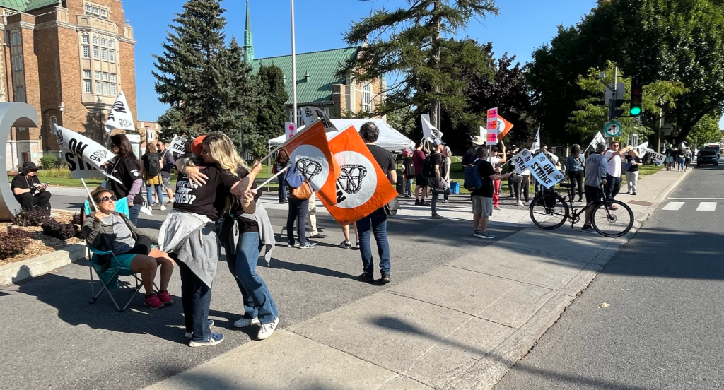 Concordia University employees on strike