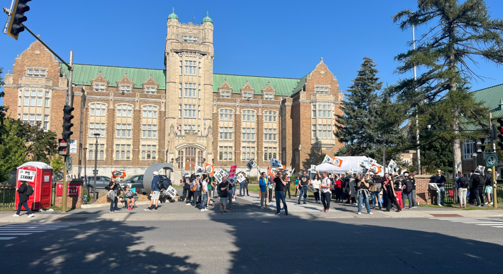 Concordia University employees on strike