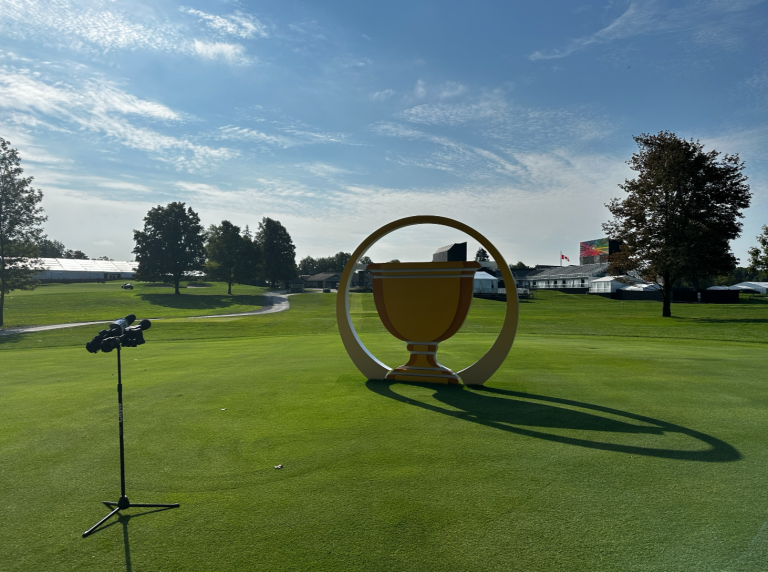 2024 Presidents Cup 30,000 spectators daily, Montreal limiting vehicle