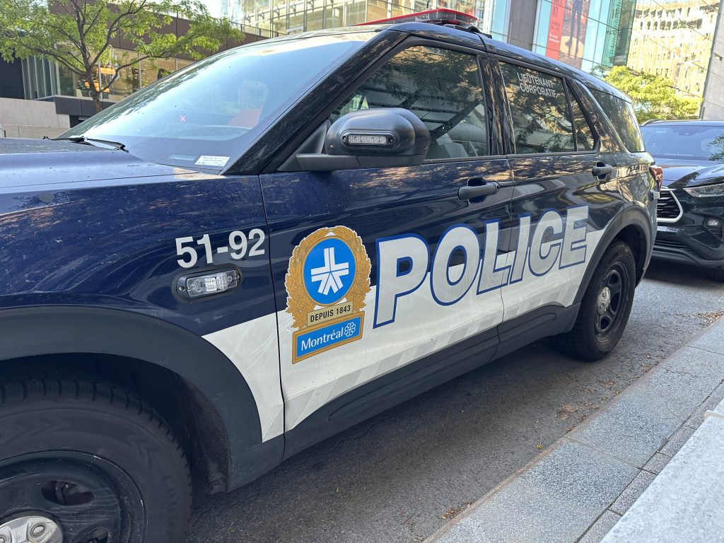 SPVM car on the streets of Montreal