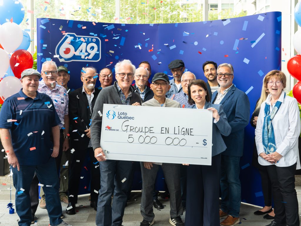 Online strangers in Quebec split $5M lottery win